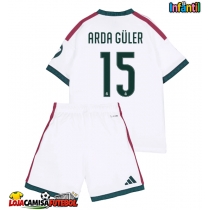 Camisa de Futebol Real Madrid Arda Guler #15 Equipamento Principal Infantil 2026-27 Manga Curta (+ Calças curtas)